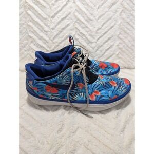 S6 Nike Solarsoft Moccasin Blue Tropical Floral Royal  622269-444 Size 11